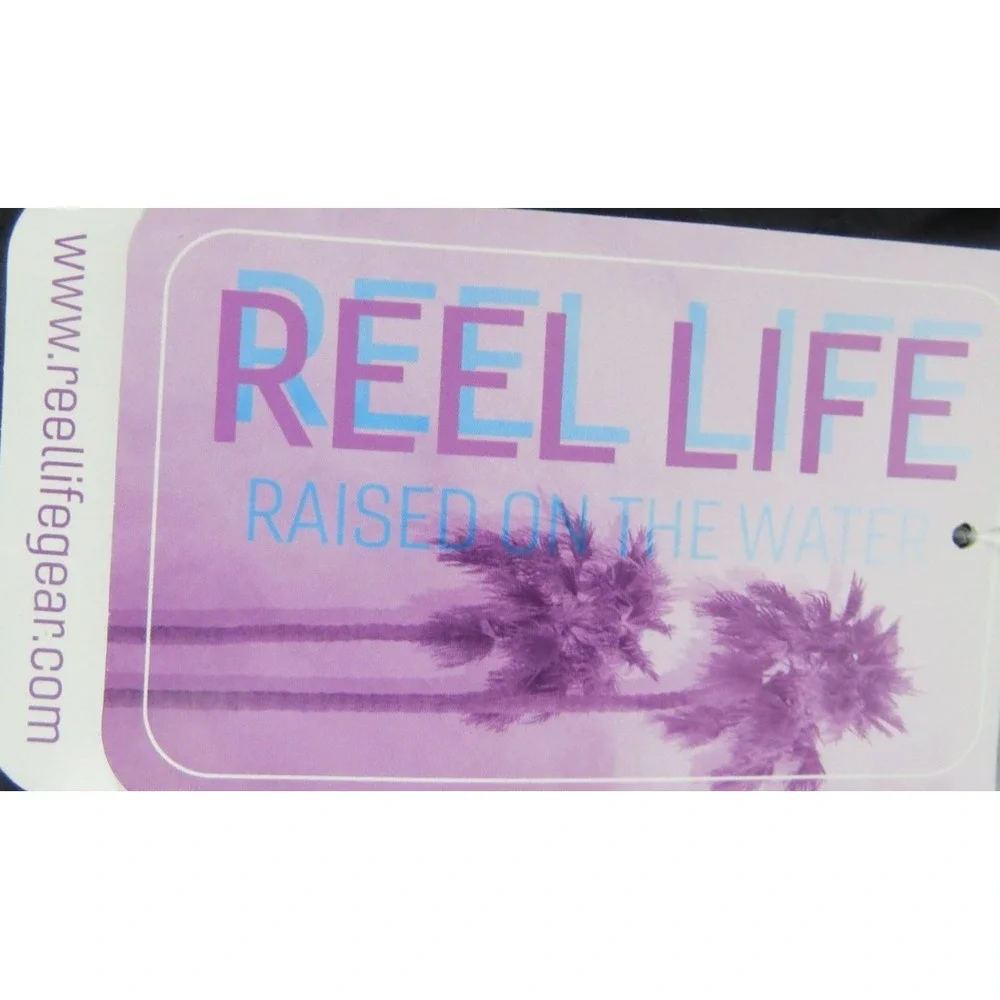 NWT Reel Life Riptide Fishing Shorts Men M Black Anthracite Stretch Board Hybrid